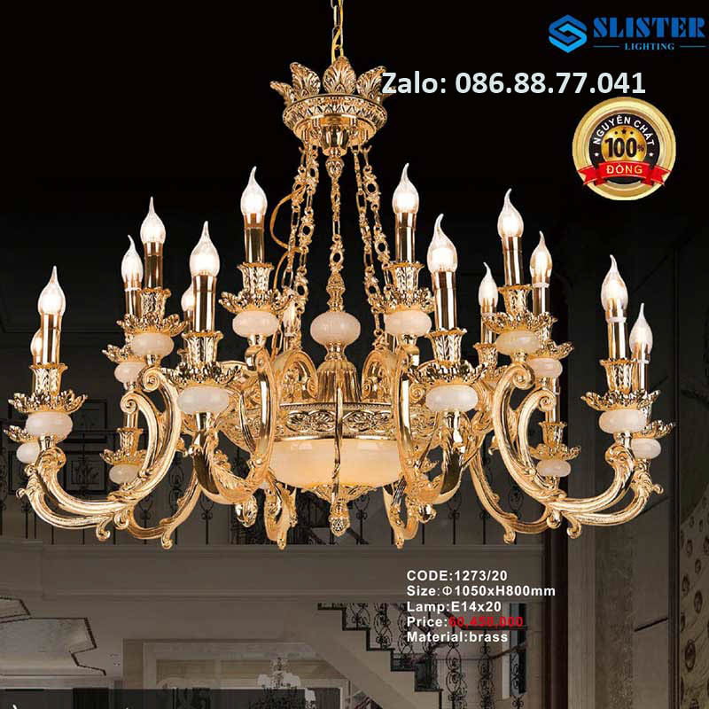 Đèn Chùm Đồng 1273/20 1 den-chum-dong-1273-20