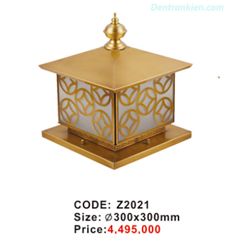 Đèn trụ cổng bằng đồng Z2021 1 den-tru-cong-bang-dong-z2021