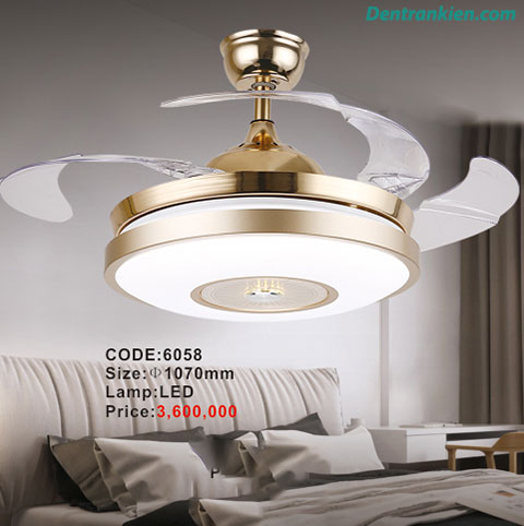 Quạt trần đèn giá rẻ 6058 1 quat-tran-den-gia-re-6058