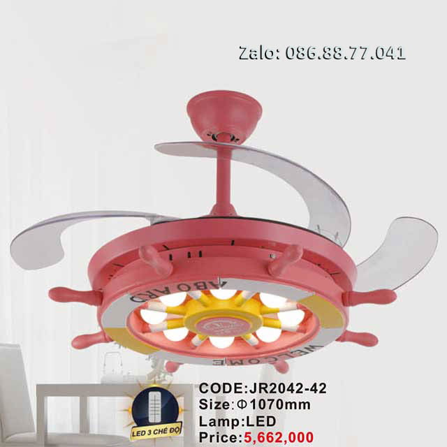 Quạt trần đèn JR2042-42 1 quat-tran-den-jr2042-42