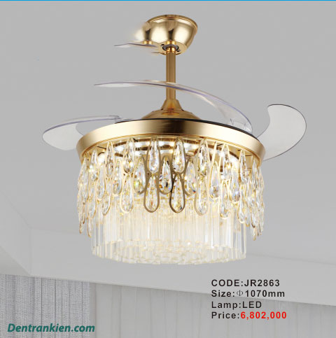Quạt trần đèn JR2863 1 quat-tran-den-pha-le