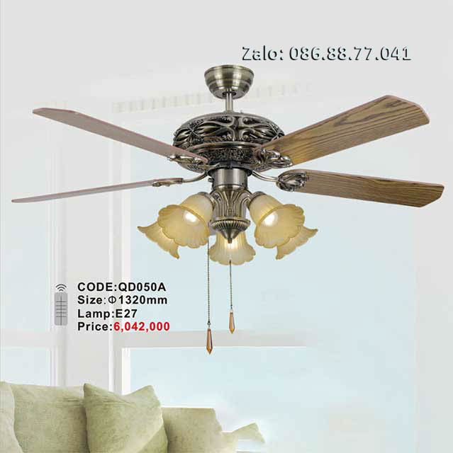 Quạt trần đèn cao cấp QD050A 1 quat-tran-den-cao-cap-qd050a