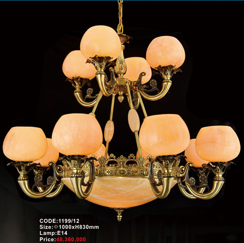 Đèn Chùm Đồng bát đá 1199/12 1 den-chum-dong-bat-da-1199-12