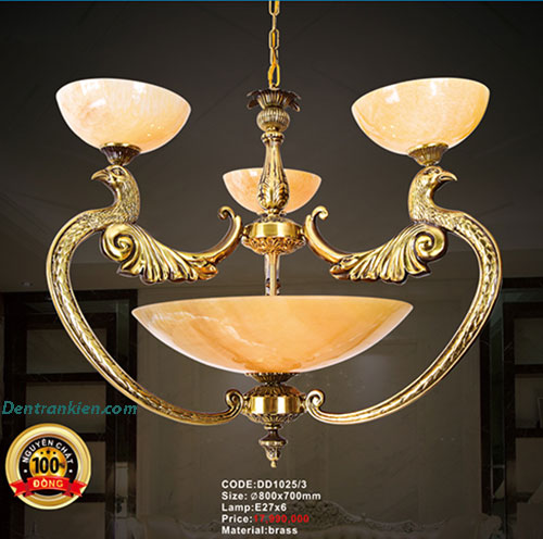 Đèn Chùm Đồng bát đá DD1025/3 1 den-chum-dong-bat-da-dd1025-3