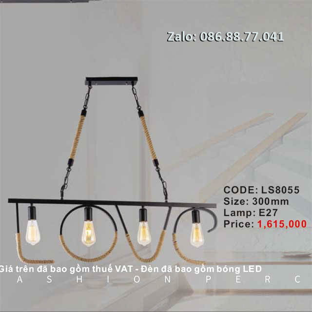 Đèn thả dây thừng LS8055 1 den-tha-day-thung-ls8055