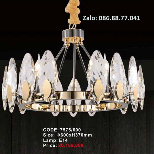 Đèn chùm pha lê 7575/600