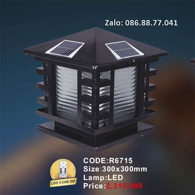 Đèn trụ cổng NLMT R6715-300