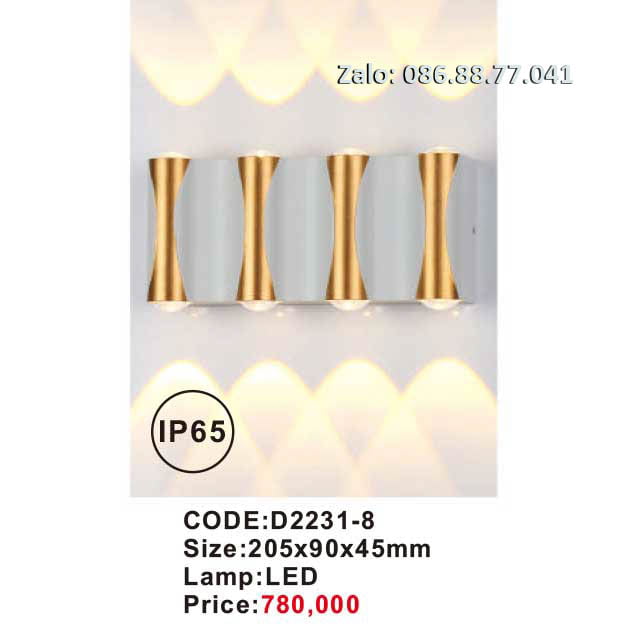 Đèn led hắt tường D2231-8