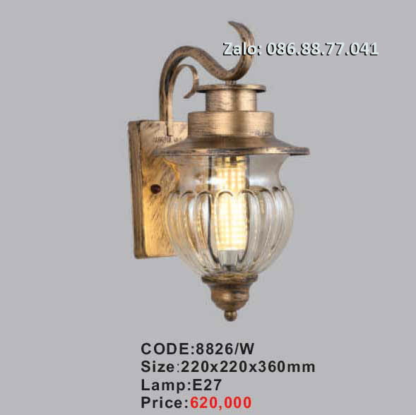 Đèn treo tường ngoài trời 8826/W
