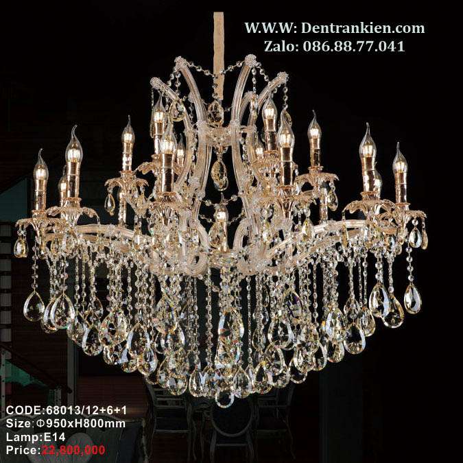 Đèn chùm pha lê nến 68013/12+6+1 1 den-chum-pha-le-nen-68013-1261