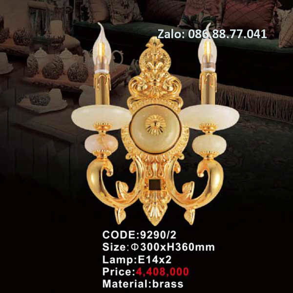 Đèn tường đồng đá 9290/2