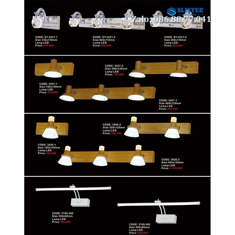 Đèn led chiếu gương giá rẻ