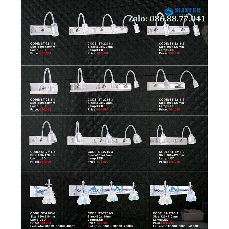 Đèn led rọi gương đẹp