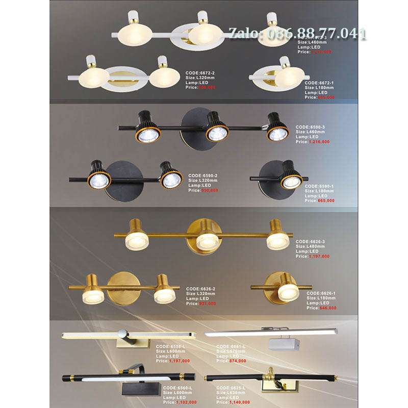 Đèn led rọi tranh đẹp