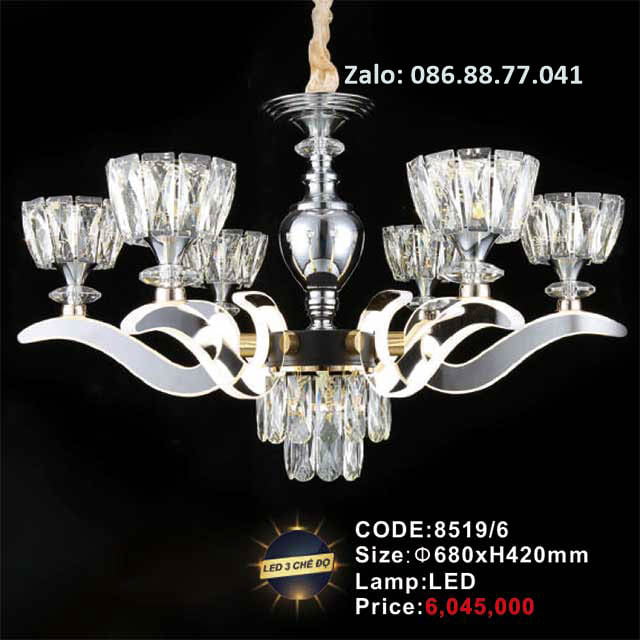 Đèn chùm Led trang trí 8519/6 1 den-chum-led-trang-tri-8519-6