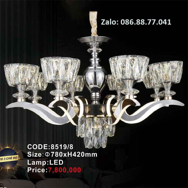 Đèn chùm Led trang trí 8519/8 1 den-chum-led-trang-tri-8519-8