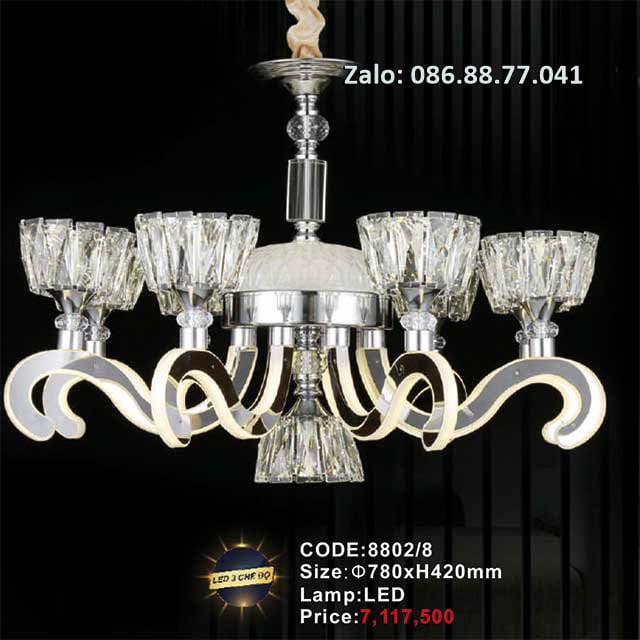 Đèn chùm Led trang trí 8802/8 1 den-chum-led-trang-tri-8802-8