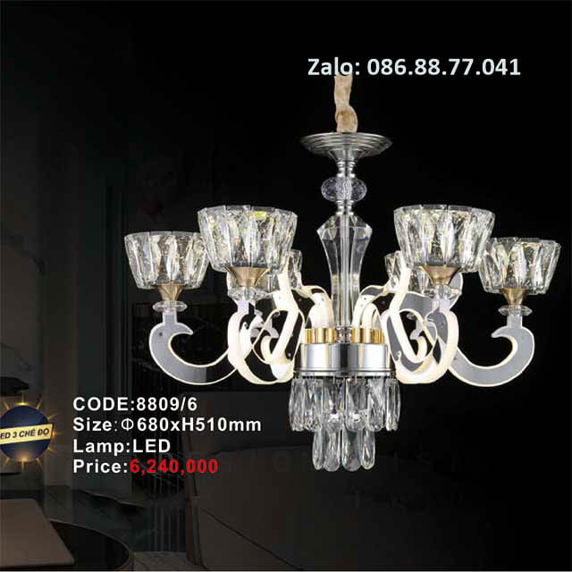 Đèn chùm Led trang trí 8809/6 1 den-chum-led-trang-tri-8809-6