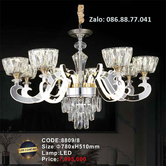 Đèn chùm Led trang trí 8809/8 1 den-chum-led-trang-tri-8809-8