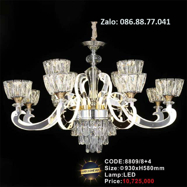 Đèn chùm Led trang trí 8809/8+4 1 den-chum-led-trang-tri-8809-84