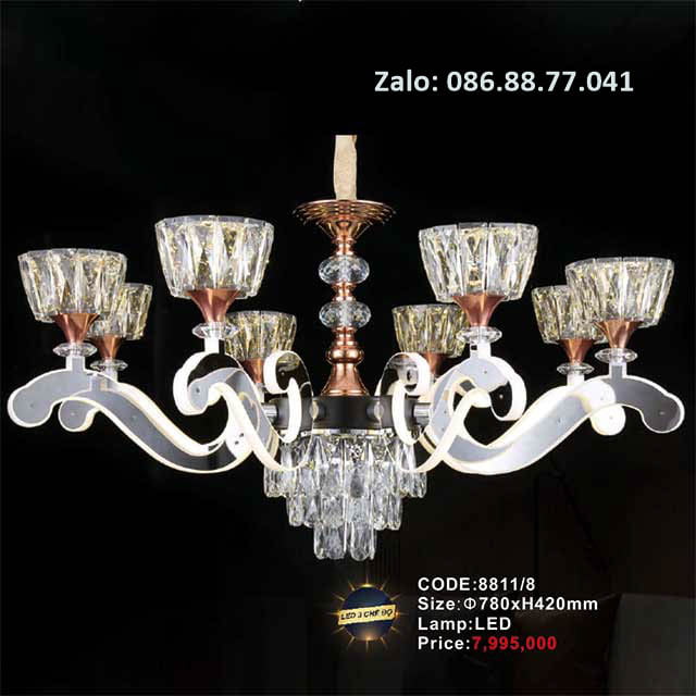 Đèn chùm Led 8811/8 1 den-chum-led-8811-8