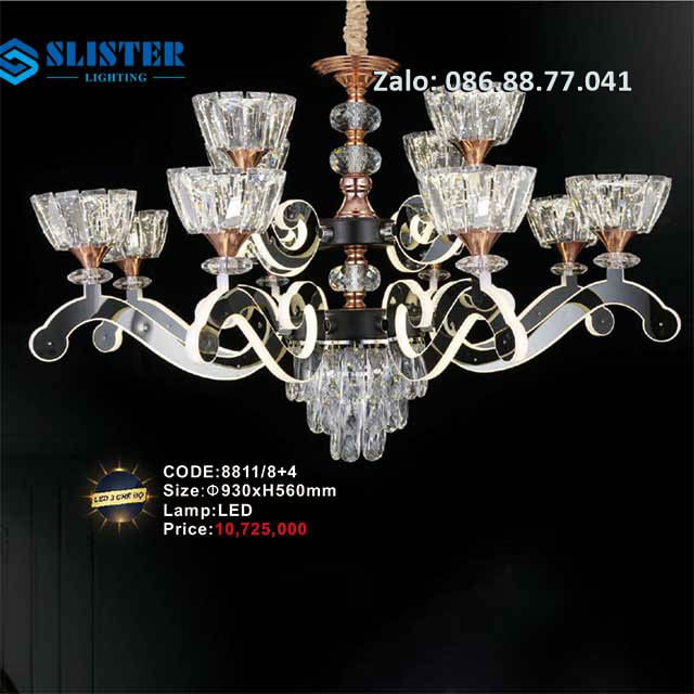 Đèn chùm Led 8811/8+4 1 den-chum-led-8811-84