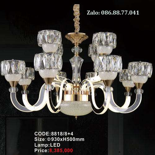 Đèn chùm Led 8818/8+4 1 den-chum-led-8818-84