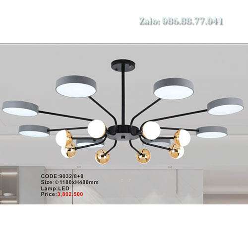 Đèn chùm thả trần Led 9032/8+8 1 den-chum-tha-tran-led-9032-88