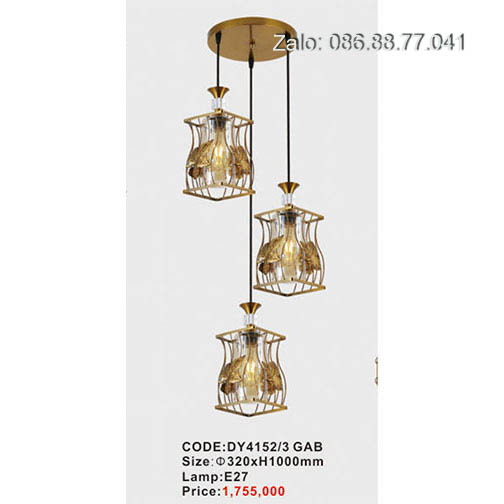 Đèn thả trang trí DY4152/3 GAB