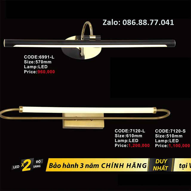 Đèn rọi gương led 7120-S
