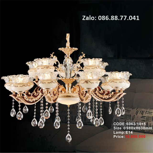 Đèn chùm nến 6063/10+5 1 den-chum-nen-6063-105