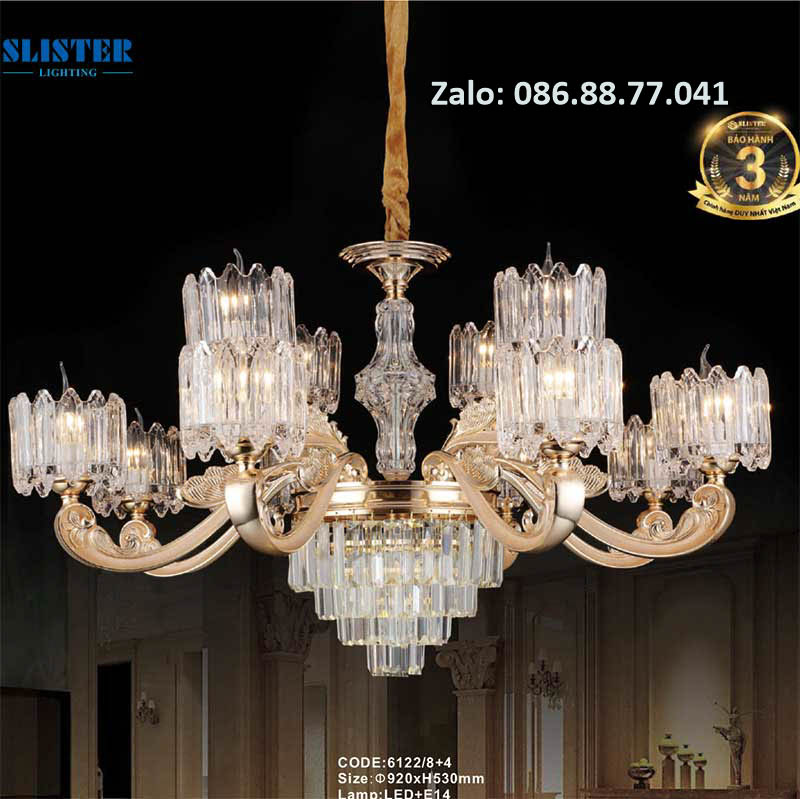Đèn chùm nến 6122/8+4 1 den-chum-nen-6122-84