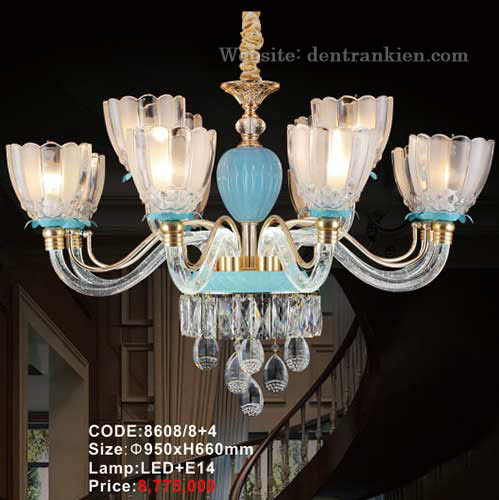 Đèn chùm nến 8608/8+4 1 den-chum-nen-8608-84