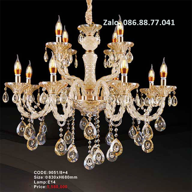 Đèn chùm nến 9051/8+4 1 den-chum-nen-9051-84