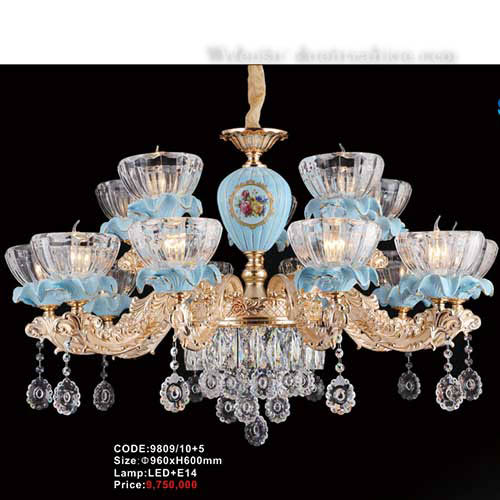 Đèn chùm nến 9809/10+5 1 den-chum-nen-9809-105