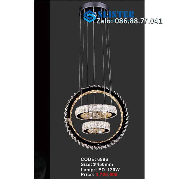 Đèn thả pha lê 6896