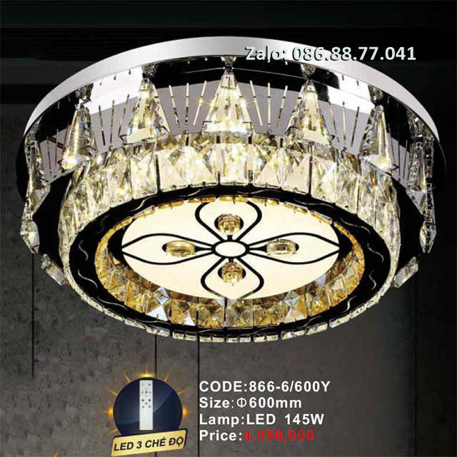 Đèn ốp trần pha lê 866-6Y