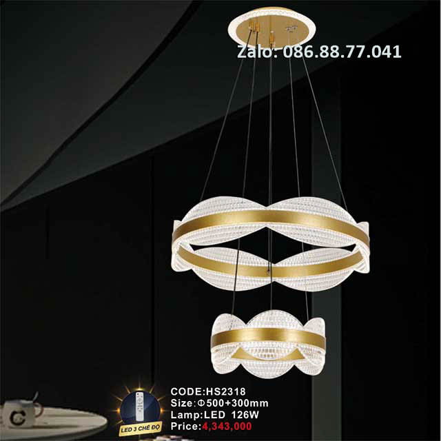 Đèn thả trang trí led HS2318