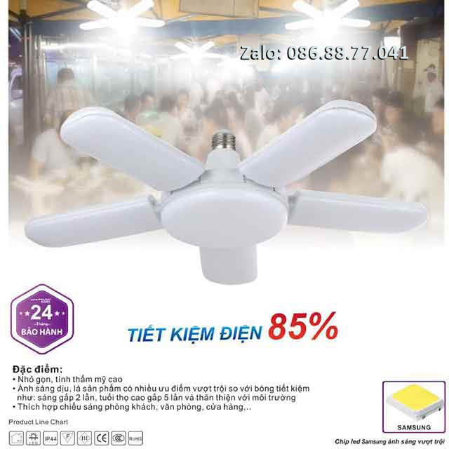 Bóng đèn led 5 cánh BQ-5+1 1 bong-den-led-5-canh-bq-51