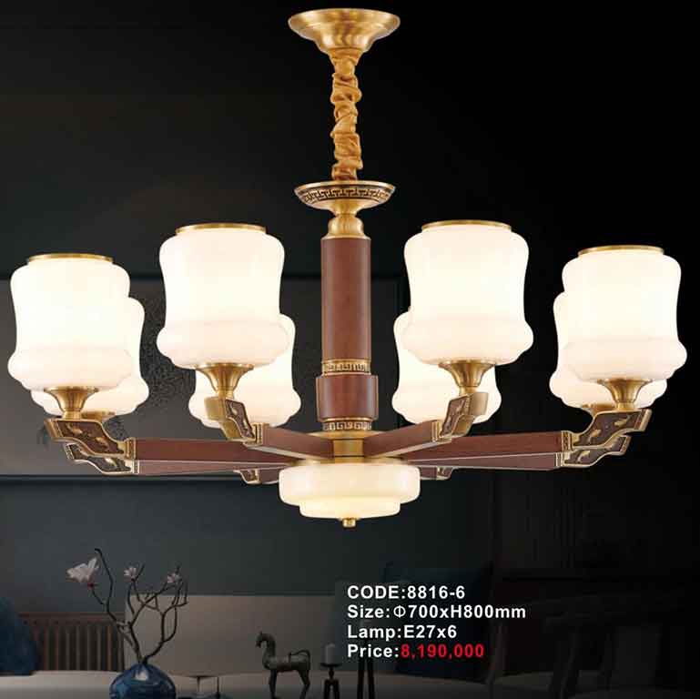 Đèn chùm gỗ 8816-6