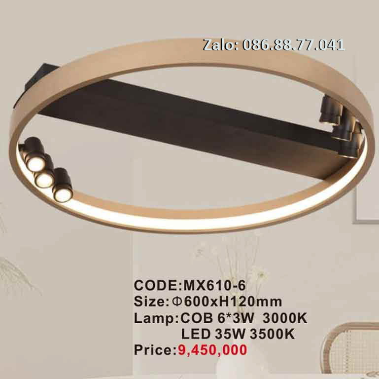 Đèn led gắn trần MX610-6