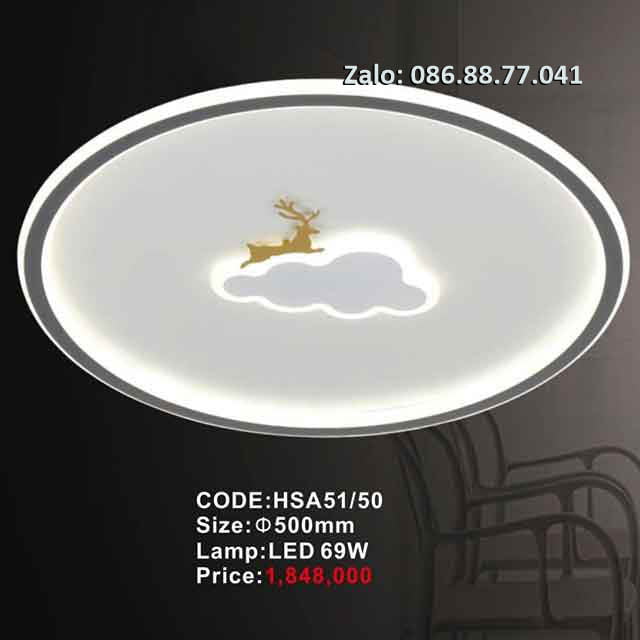 Đèn mâm led ốp trần HSA51/50