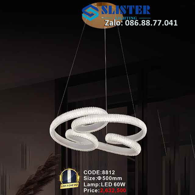 Đèn thả led hiện đại 8812