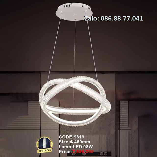 Đèn thả led hiện đại 9819