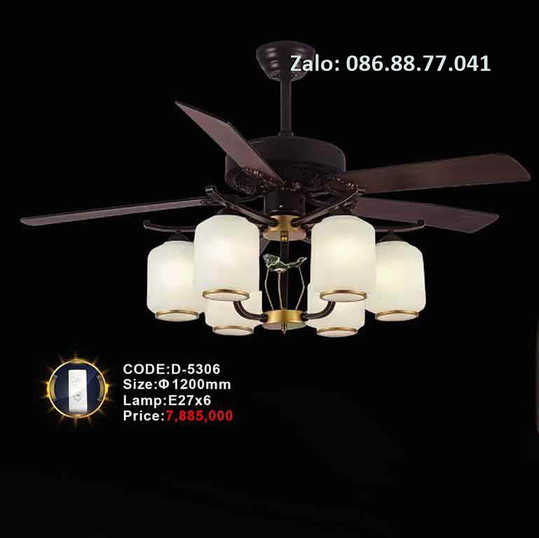 Quạt trần đèn D-5306 1 quat-tran-den-d-5306