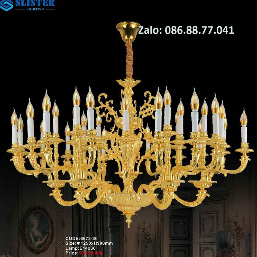 Đèn Chùm Đồng 6679-15 2 den-chum-dong-6673-30