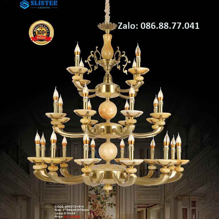 Đèn Chùm Đồng đá 8003/12+8+4 1 den-chum-dong-da-8003-1284