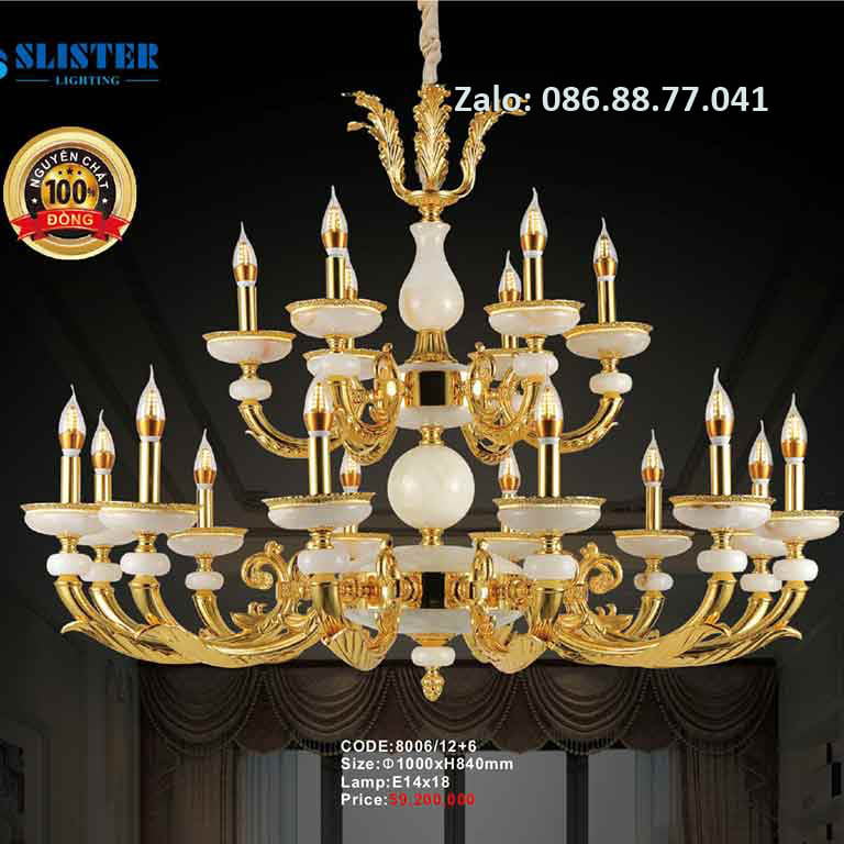 Đèn Chùm Đồng đá 8006/12+8+4 2 den-chum-dong-da-8006-126
