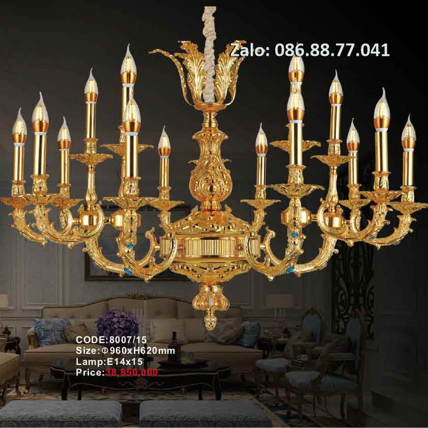 Đèn Chùm Đồng 8008/8 3 den-chum-dong-8007-15