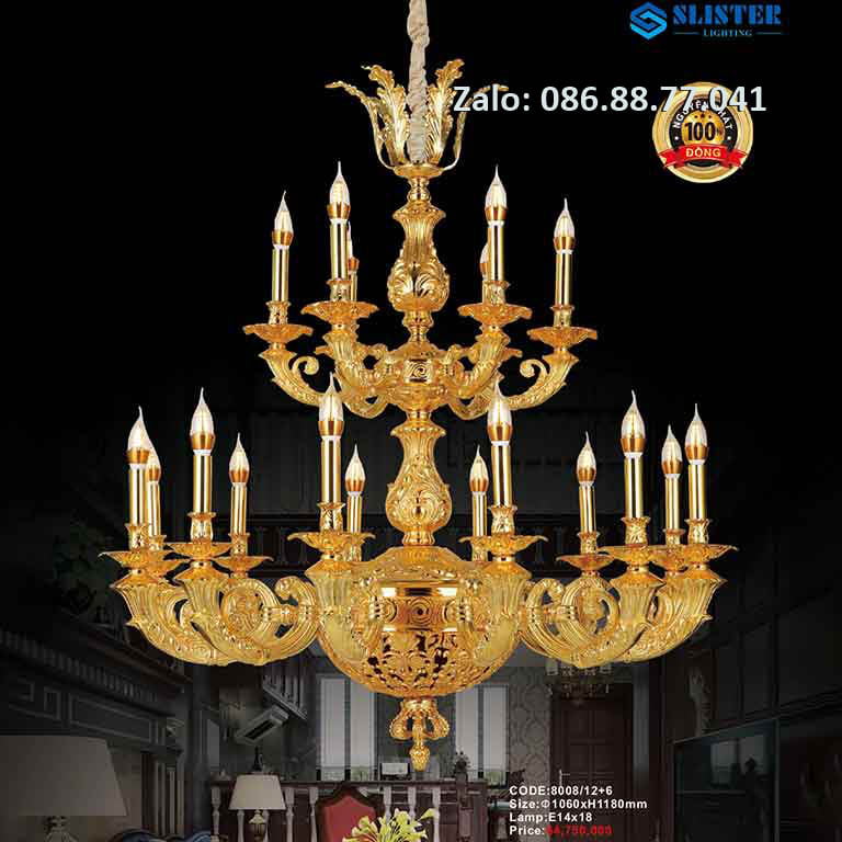 Đèn Chùm Đồng 8009/8 3 den-chum-dong-8008-126